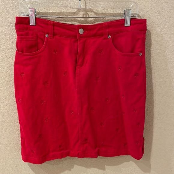 Westport Red Starfish Skort Size 4 - Picture 2 of 5